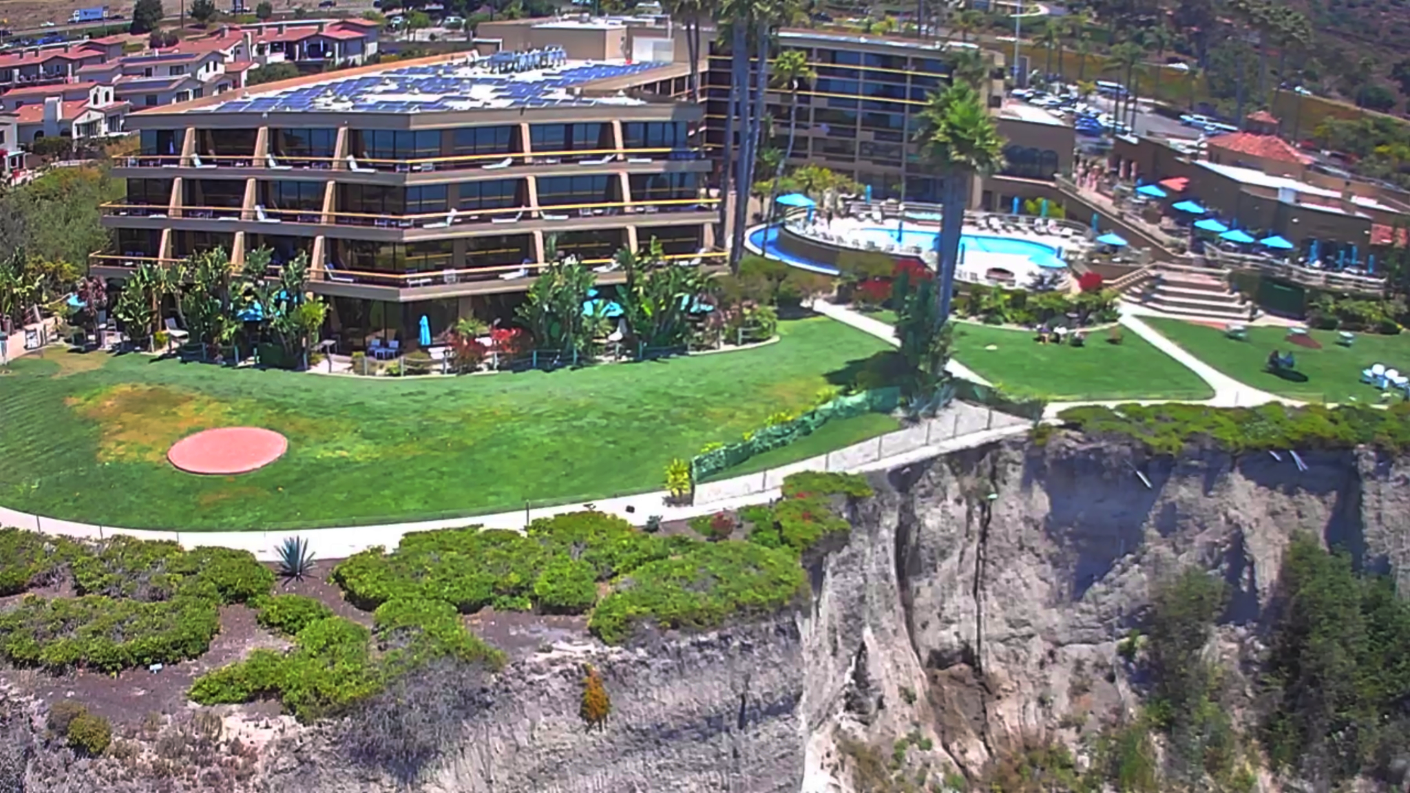 Cliffside aerial photo